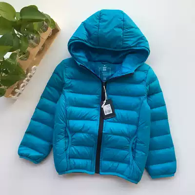 Foreign trade export original single 2-14-year-old children down cotton cotton-padded jacket simple neutral style light cotton cotton-padded jacket