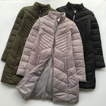 Export foreign trade Original Single autumn and winter New Long down cotton cotton padded casual thin size womens clothing