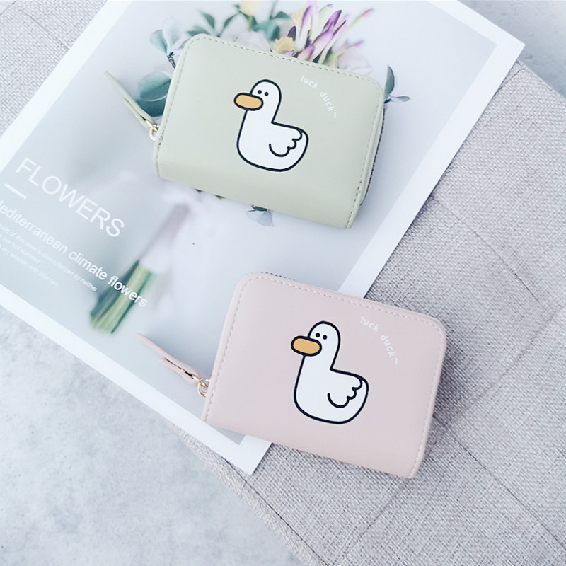 Cute card holder female small and exquisite mini multi-card slot large-capacity coin purse one girl cartoon anti-degaussing card holder