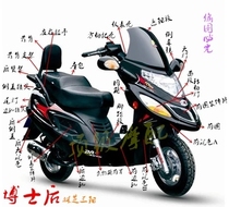 Special scooter postdoctoral fellow Nyingchi Sanyang factory plastic parts full set of appearance parts 