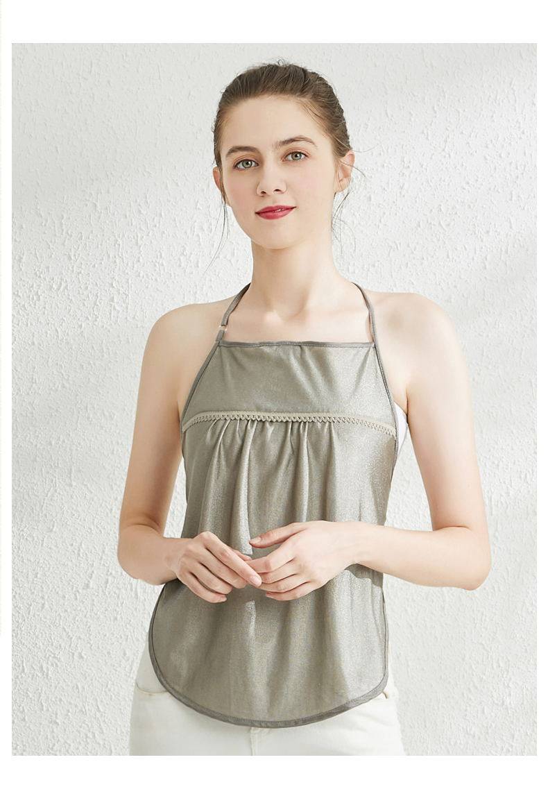 Anti-radiation new silver fiber clothing pregnant women wear close-fitting work computer invisible apron sling protective clothing