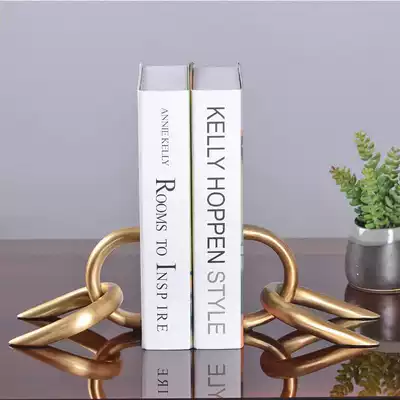 European and American light luxury book stand French study decoration Villa home soft decoration TV wine cabinet porch decoration