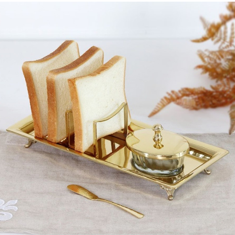 Luxurious Bread Clip Trays Eu Style Dining Room Kitchen Pendulum style Bread Rack Style Living Room Dining Table Soft Adornment-Taobao