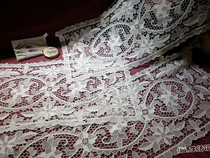 Full cotton handwoven embroidered Xiaoshan ten thousand Rays Lace Lace Tablecloth Tablecloth Table Flag Cloth Tea Table Cover Towels to send a dress