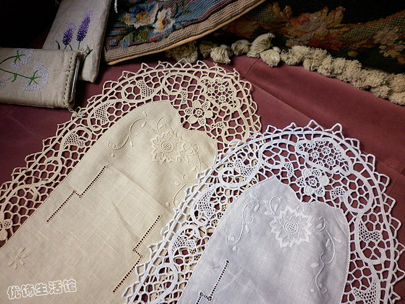 Cotton linen handmade embroidery Spurs i.e. ink lace floral side ten thousand Silk Dining Cushion Table Flag Tablectable Cloth Tea Table Cover Towels