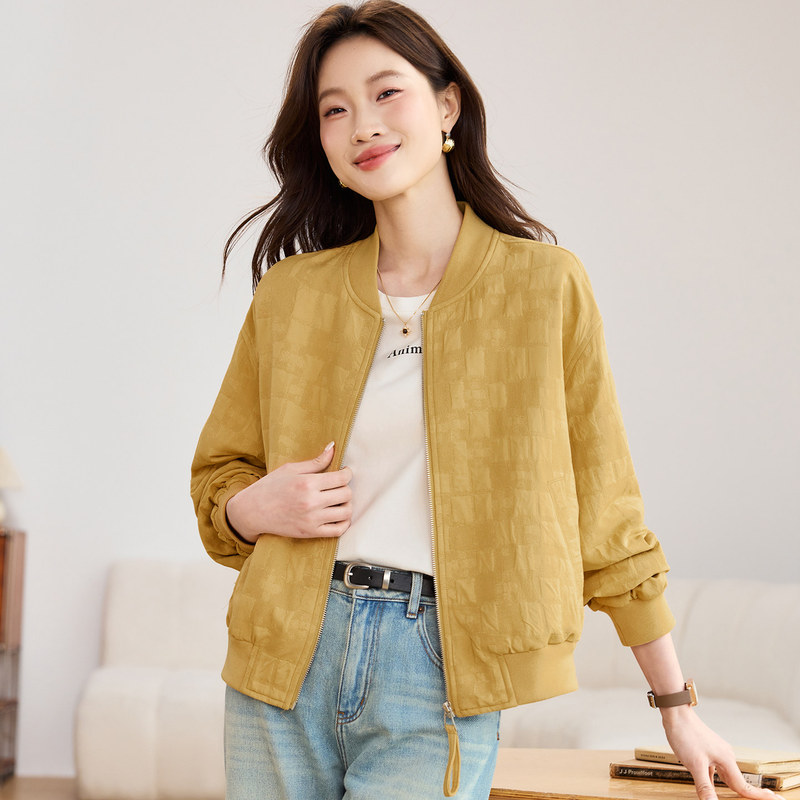 Casual Short Cardigan Jacket for Women, New Spring and Autumn Style, Mature and Stylish, High-End Baseball Jacket for Moms