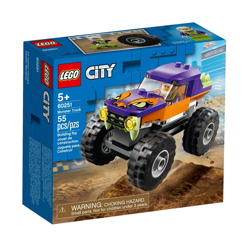 Lego City 60251 Monster Truck Children's Educational Building Block Model Assembly Toy Gift Lego City 60251 Monster Truck Children's Educational Building Block Model Assembly Toy Gift