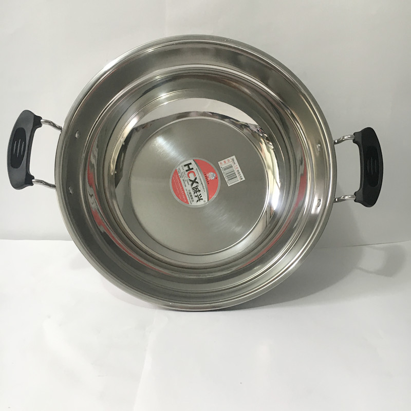 36cm thép không gỉ hai nồi hấp nồi hơi sử dụng kép cảm ứng phổ dụng nấu ăn nhà bếp tròn đáy phẳng chảo