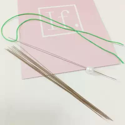 Lead needle jewelry DIY hand tool Threading Needle beading artifact string beads special open long needle