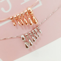 Melon Seed clip buckle diy necklace joint buckle connection buckle clip clip accessories jade pendant buckle 925 silver pendant buckle