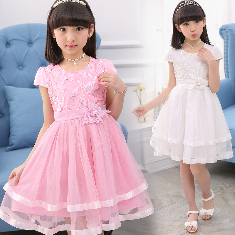 Girls dress summer 2020 new Korean fashion children's skirt summer super Ocean princess dress summer tide