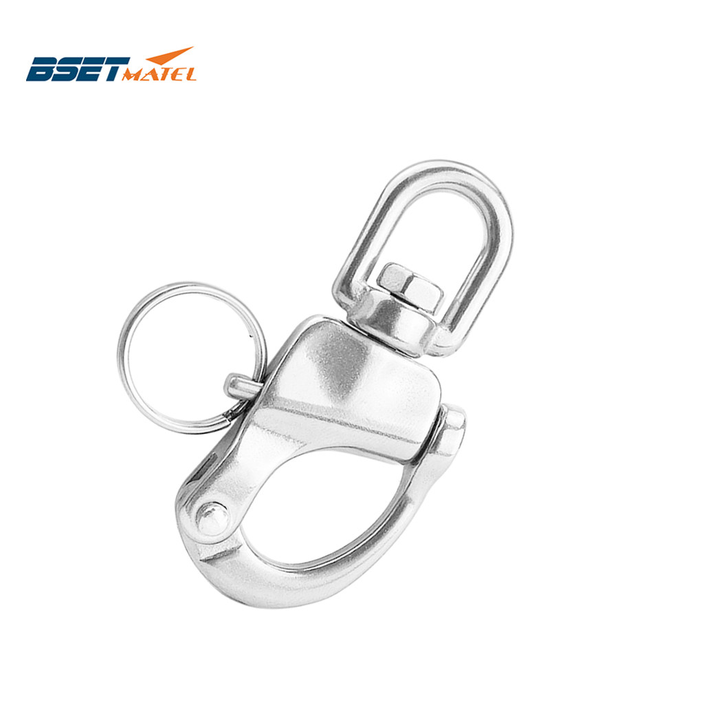 316 stainless steel swivel spring shackle hand spring universal shackle quick off swivel chain buckle webbing buckle