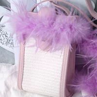 Светло-фиолетовая 6-8 страуса полоска 1,8 метра/полоска