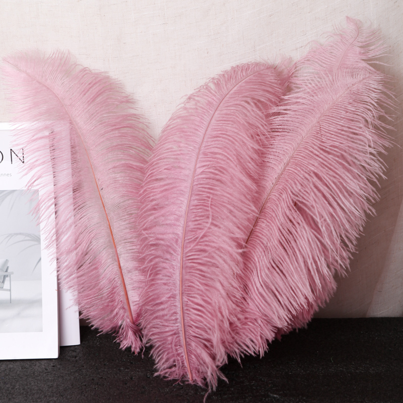 Colorful Ostrich Feathers 40-45cm Ostrich Feathers Living Room Dining Room Atmosphere Decoration Ornaments Bouquet Flower Arrangement DIY Materials