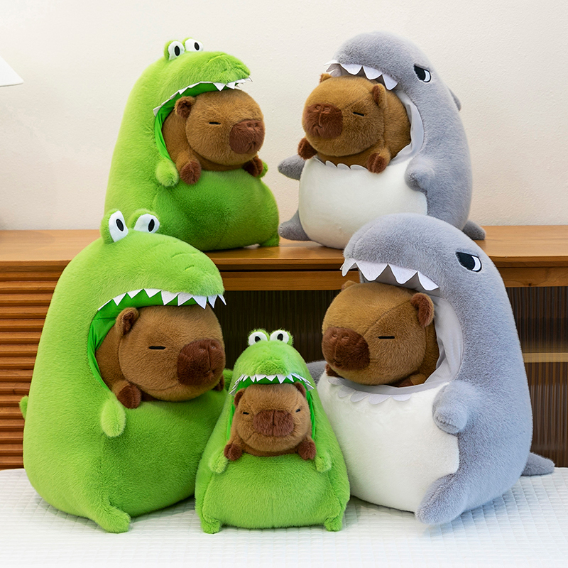 Popular Crocodile Capybara Plush Doll Shark Capybara Stuffed Animal Ugly-Cute Creative Gift Plush Birthday Toy Popular Crocodile Capybara Plush Doll Shark Capybara Stuffed Animal Ugly-Cute Creative Gift Plush Birthday Toy
