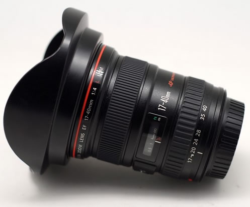 Canon 17-40 Fixed Aperture EF 17-40mm f4L USM Red Circle Wide Angle Monocular Lens