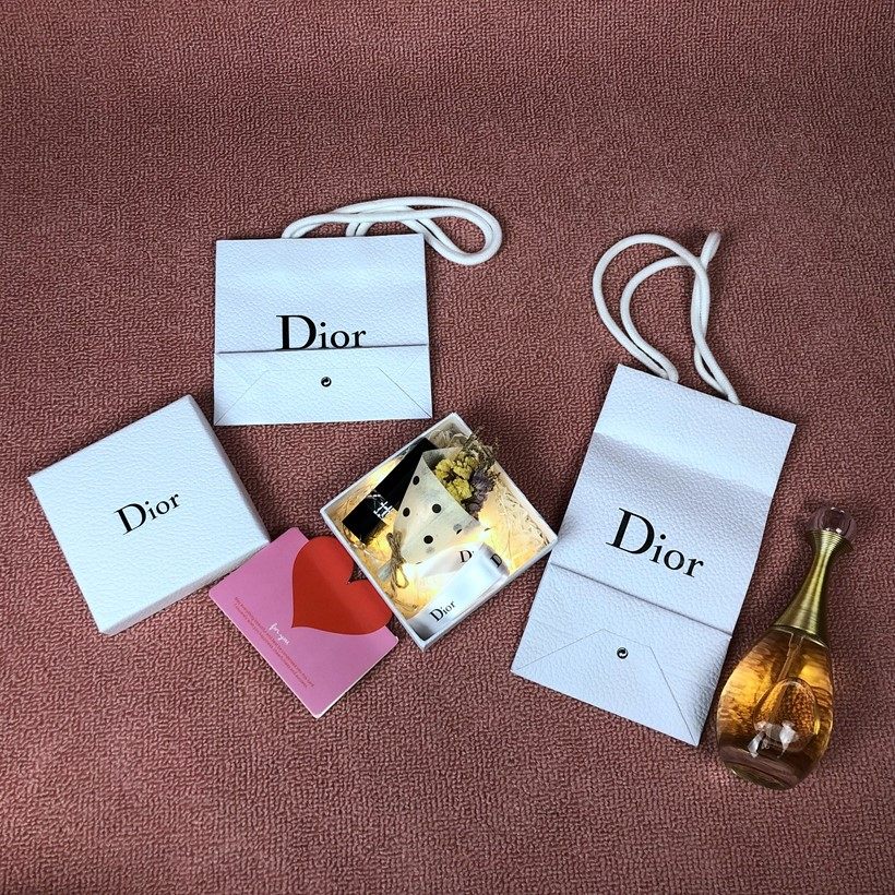 Counter Dior/ Dior paper bag lipstick packaging box gift bag perfume bag lipstick box set packaging bag