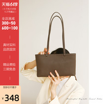 FASHSAY2022 new summer genuine leather female niche design small sub-shoulder tote underarm bag