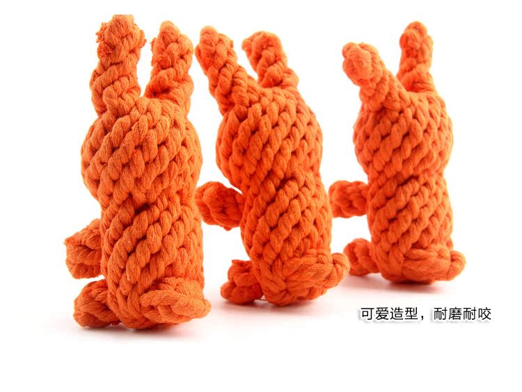 Pet cung cấp đồ chơi chó cắn chó răng hàm đồ chơi teddy tóc vàng hơn gấu động vật dây thắt nút đồ chơi mèo đồ chơi - Mèo / Chó Đồ chơi đồ chơi gỗ cho mèo
