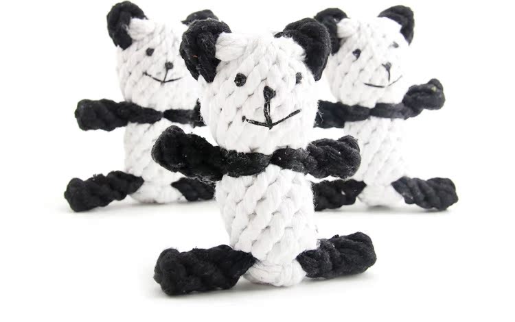 Pet cung cấp đồ chơi chó cắn chó răng hàm đồ chơi teddy tóc vàng hơn gấu động vật dây thắt nút đồ chơi mèo đồ chơi - Mèo / Chó Đồ chơi đồ chơi gỗ cho mèo