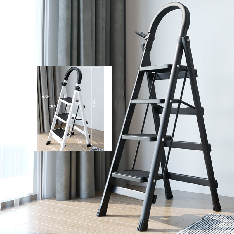 Aluminum alloy triangular ladder garden home herringbone ladder height fetching loft step four steps six-step engineering ladder