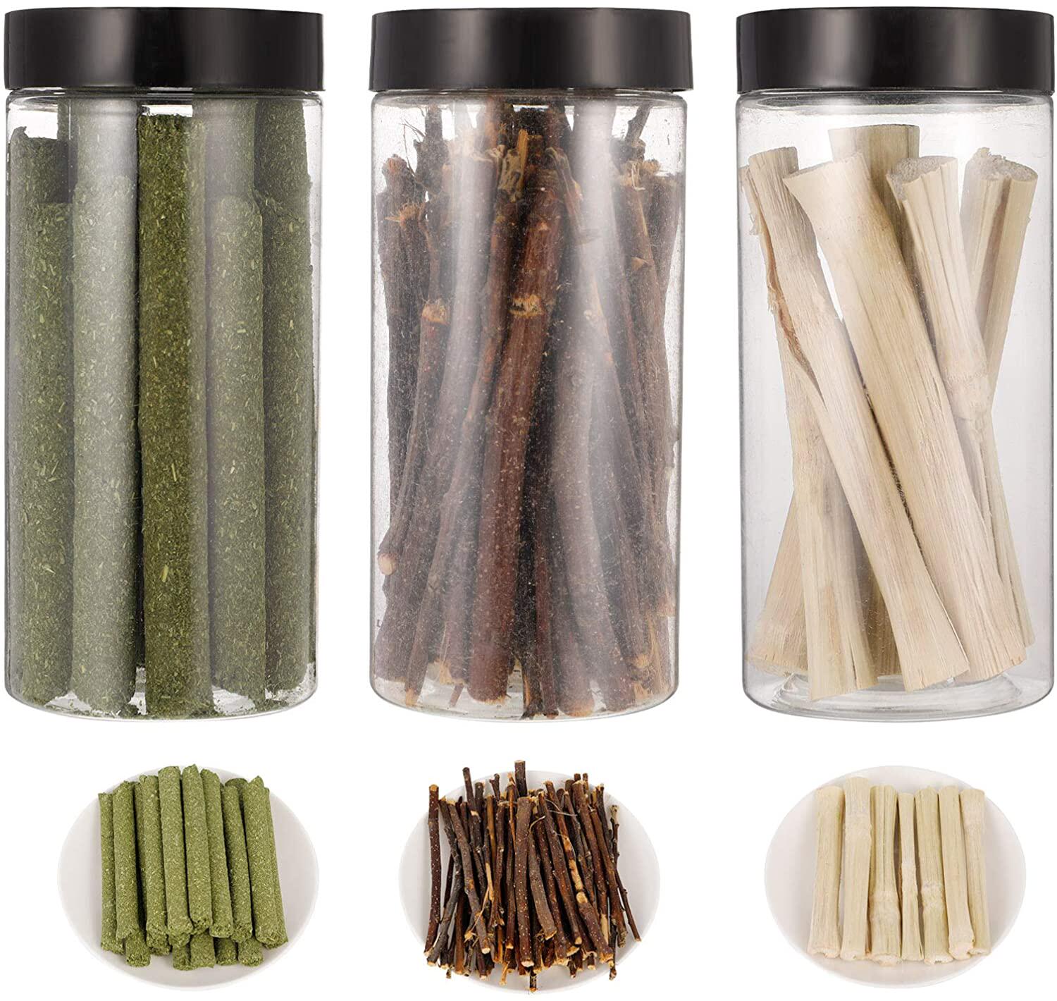 Chinchilla Hamster Rabbit Snack Baby Rabbit Special Apple Branch Sweet Bamboo Molar Snack Grinding Rod Apple Strawberry Dried Grains