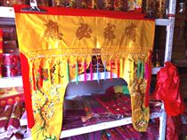 Buddhist supplies Longmen Dragon tent Buddha tent Buddha Temple embroidery 1 meter Double Dragon has to ask for Buddha tent Temple supplies