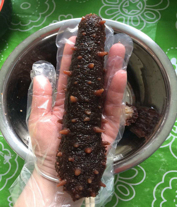 North American Alaska deep waters 10 years big head A-grade natural wild red sea cucumber tendons fat 454 grams of salt in stock