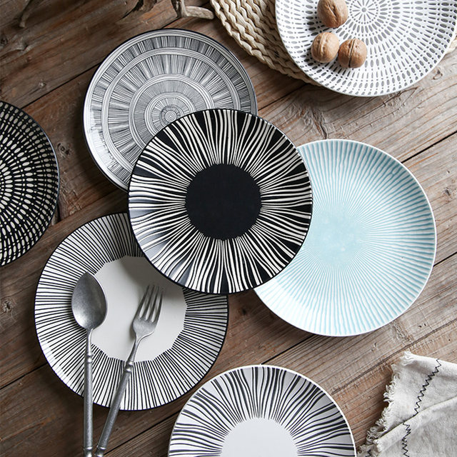 8-inch Japanese tableware ceramic plate
