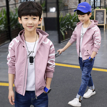 Boy Clothing New Boy Autumn Clothing Jacket 2021 New CUHK Child Boy Boy Casual Fashion Short Korean version of the wave