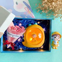 Cute and soft cute yellow clothes Mengmeng a pair of boys and girls star lights atmosphere lights ornaments birthday gifts