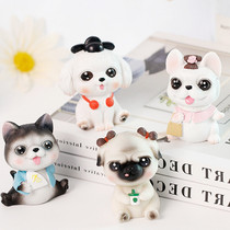 National tide Wang Pug dog White Teddy French fight Husky ornaments National wind cute dog car ornaments cake decoration