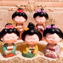 Ancient style Ancient costume Tang Dynasty beauty lady car shaking head car scenic home decoration car set boys birthday gifts