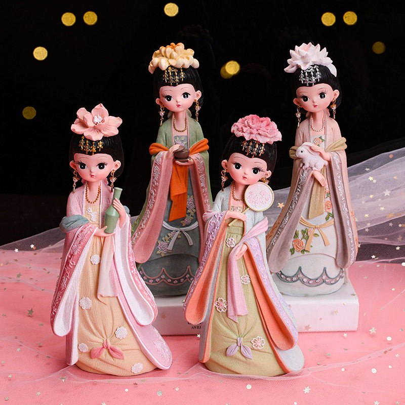Ancient costume ancient style doll Chang'e Hanfu Tang Yun girl Mid-Autumn Festival tourist attractions room decoration girls birthday gift