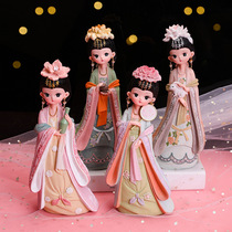 Ancient costume Ancient style doll Change Hanfu Tang Yun girl ornaments Tourist attractions Room ornaments Girls birthday gifts