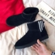 Giày da tuyết mùa đông nam cộng với nhung ấm trong đôi giày cotton màu đen nam đông bắc dày không thấm nước