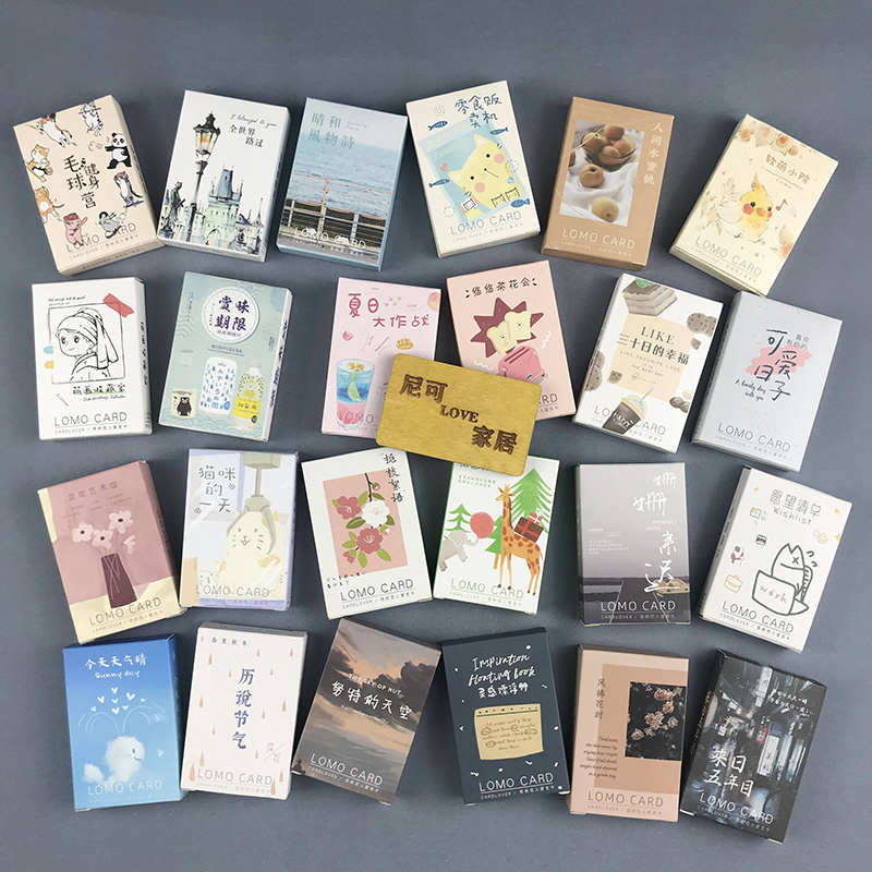 Beautiful cute literary fresh lomo card student simple gift Graduation season greeting card message shooting props