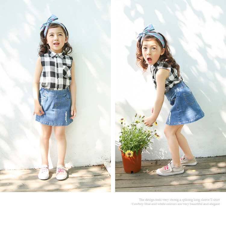 Jupe fillette en toile - Ref 2050232 Image 15