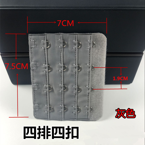 Đồ lót cộng với khóa áo ngực mở rộng khóa 4 khóa bốn hàng bốn khóa dài khóa cộng với phụ kiện băng thông móc miếng nới áo ngực bản 3 móc
