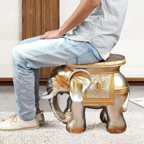 Elephant ornaments shoes shoes stools home living room Nordic ornaments Feng Shui decorative accessories
