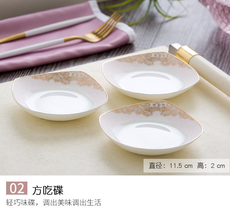 Ipads China tableware creative Korean wedding gift set housewarming gift ceramic bowl dish bowl chopsticks 10 dishes