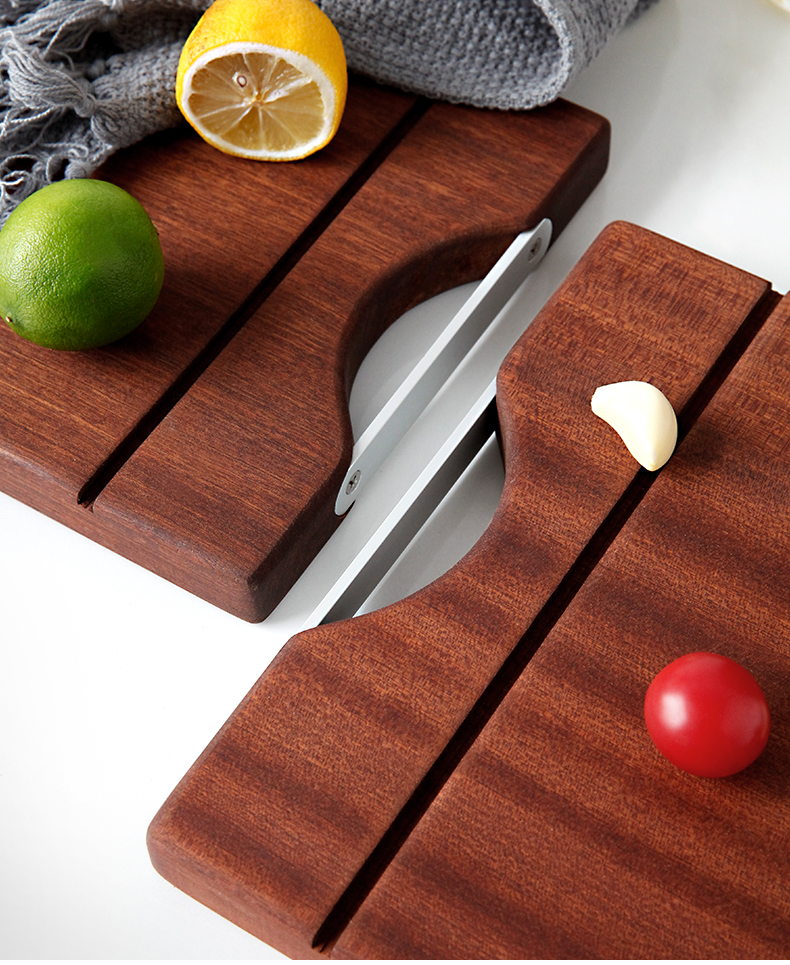 Porcelain show source black ebony board, household whole wood chopping board, kitchen chopping board of real wood board, antibacterial mouldproof chopping block