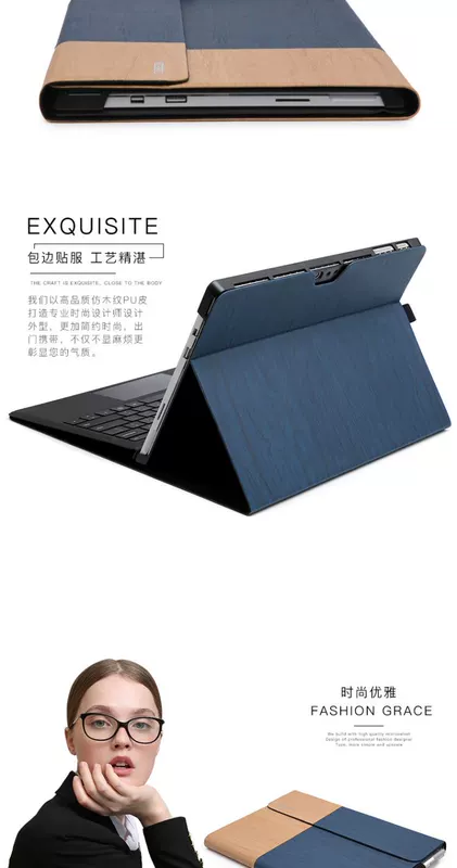 Túi đựng máy tính bảng bề mặt Microsoft 3 vỏ bảo vệ pro4 lót túi pro5 mới phụ kiện khung 12,3 inch miếng dán paperlike
