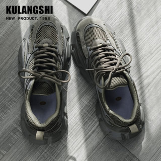 Men's Shoes 2025 New Autumn Youth Sports Casual Running Trendy Popular Black Height-Increasing Thick-Soled Dad Shoes