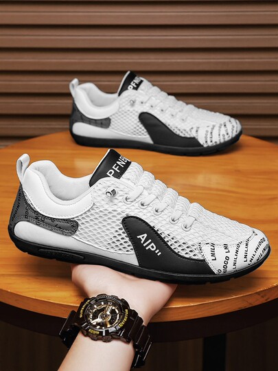 Men's shoes 2026 new spring trendy slip-on casual sports shoes for teenagers lightweight soft-soled Forrest running shoes