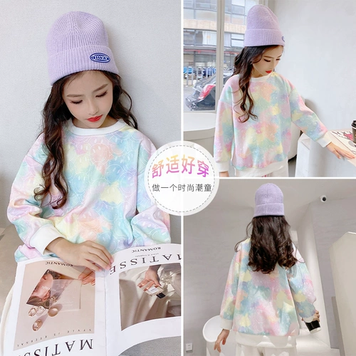 Толстовка, форма, флисовая детская зимняя футболка, в корейском стиле, детская одежда, подходит для подростков, в западном стиле