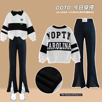 4819 Белый + 18301 Черный Весенне-осенний стиль