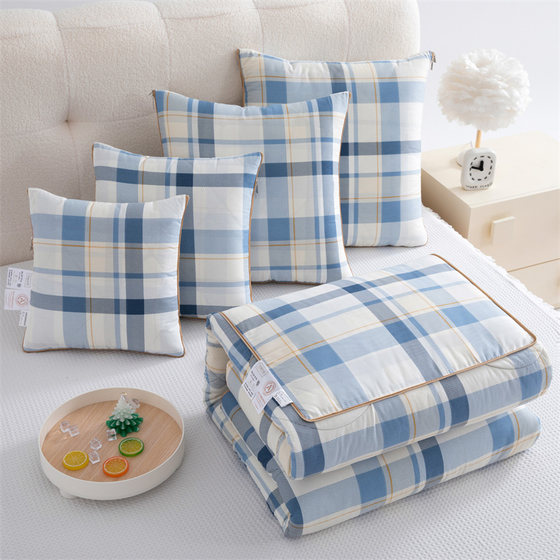 
Class A full cotton dual-purpose pillow quilt 2-in-1 high-end car foldable backrest office sofa air conditioning quilt