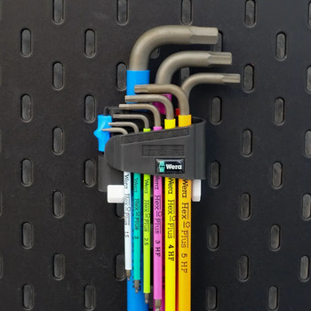 Vera hexagonal wrench set bracket is suitable for ikea skadis hole board accessories, which can be changed into round holes and square holes