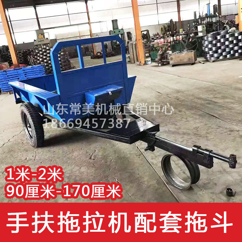Walk-behind tractor small cultivator supporting trailer box trailer agricultural pull truck